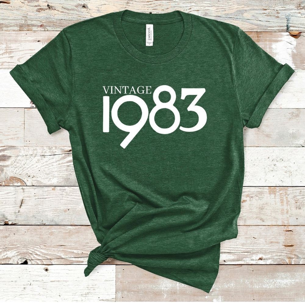 Vintage 1983 Soft Graphic Custom Tee Shirt